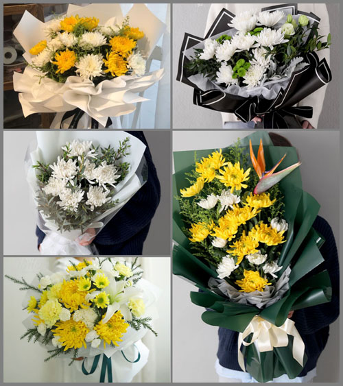 广东东莞市谢岗镇稔子园村白事花束代送